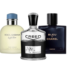 3 Parfums Bleu de Chanel, Creed Aventus & Light Blue Dolce&Gabbana (PAYEZ 1 OBTENEZ 3)