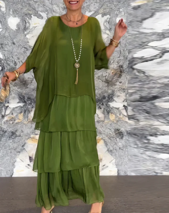 Clarisse | Robe Maxi Fluide – Élégance Sans Effort