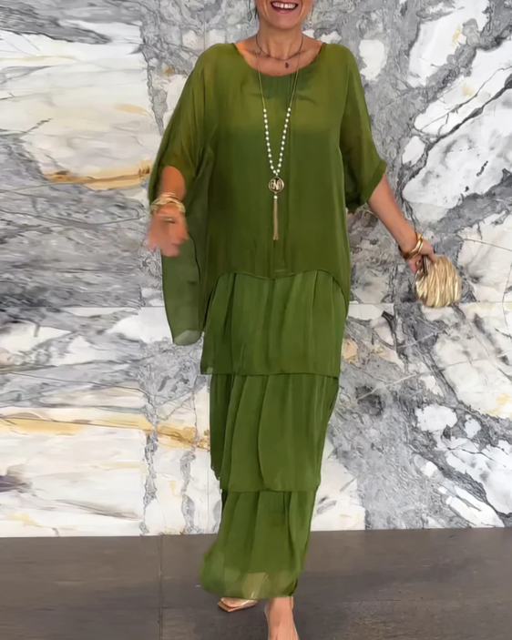 Clarisse | Robe Maxi Fluide – Élégance Sans Effort